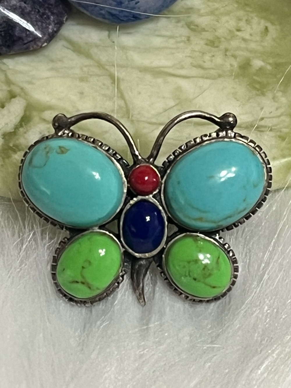 925 Turquoise Butterfly Pendant